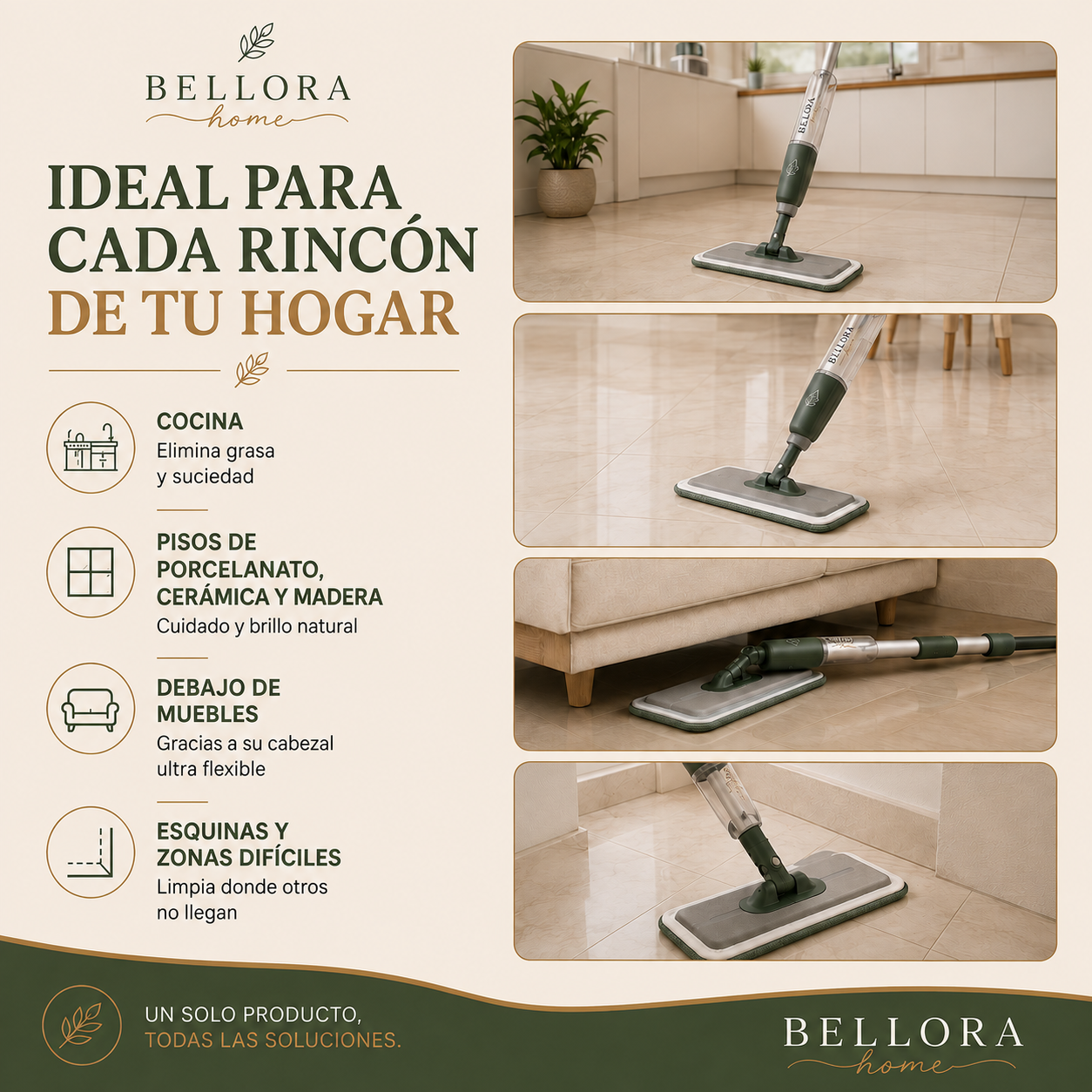 Bellora SprayMop™ - Olvidate del balde para siempre