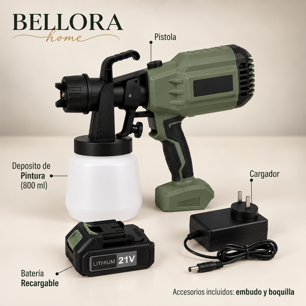 SprayPro™ |  Pistola Pulverizadora Inalámbrica