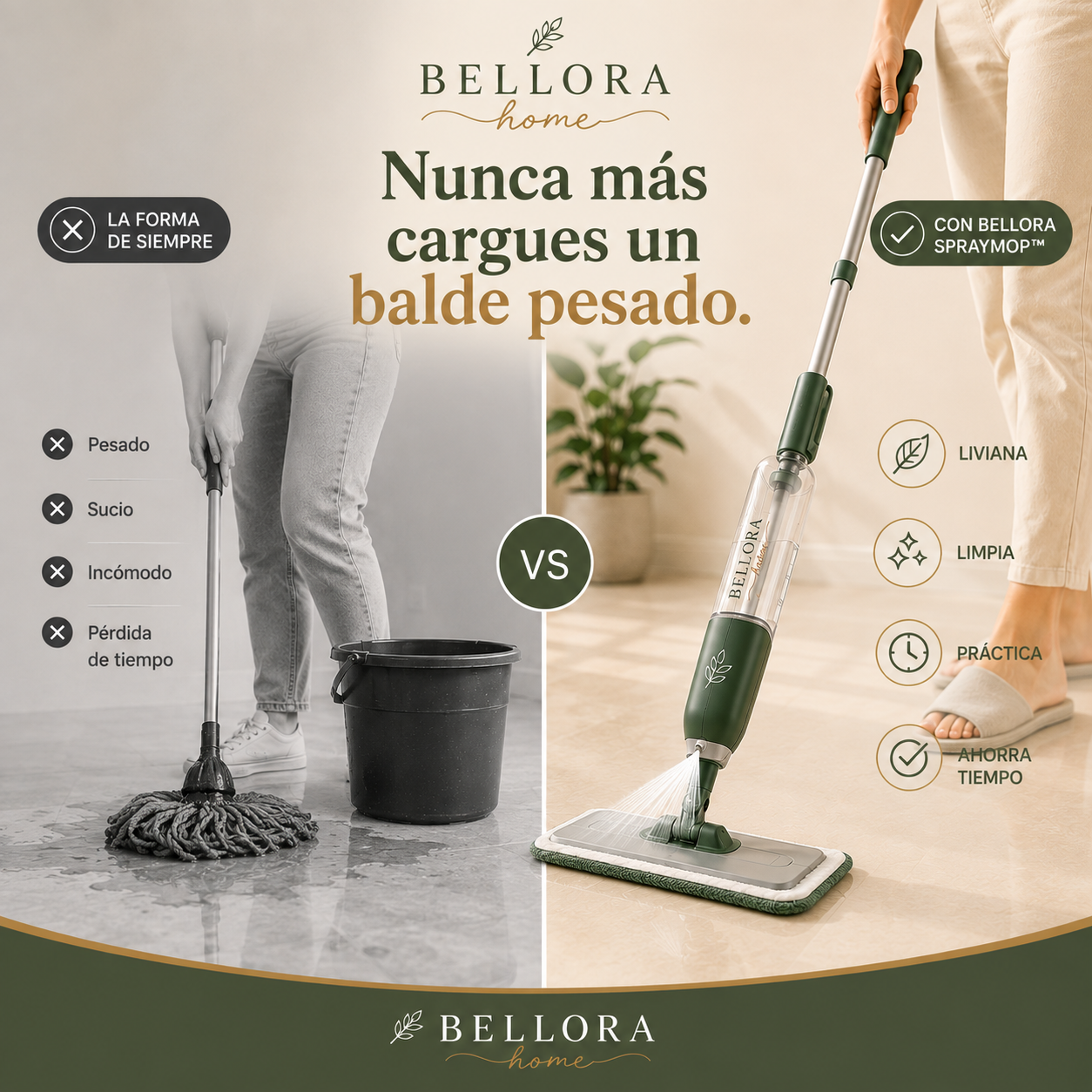 Bellora SprayMop™ - Olvidate del balde para siempre
