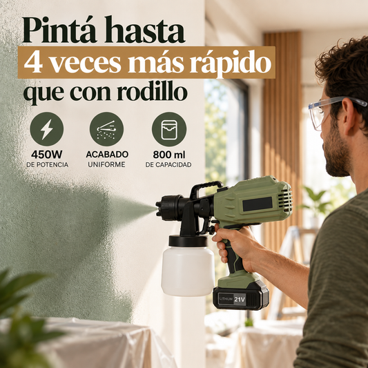SprayPro™ |  Pistola Pulverizadora Inalámbrica