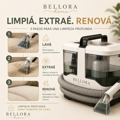 HydroClean Pro® - Aspiradora Limpia Tapizados