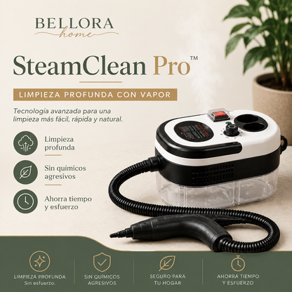 SteamClean Pro™ - Limpieza profunda con vapor