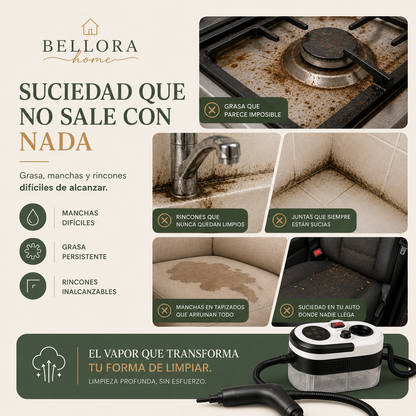 SteamClean Pro™ - Limpieza profunda con vapor