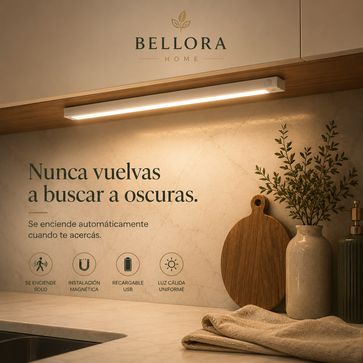 Bellora LumiBar™ | Barra LED Premium con Sensor de Movimiento