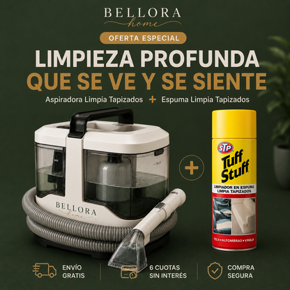 HydroClean Pro® - Aspiradora Limpia Tapizados