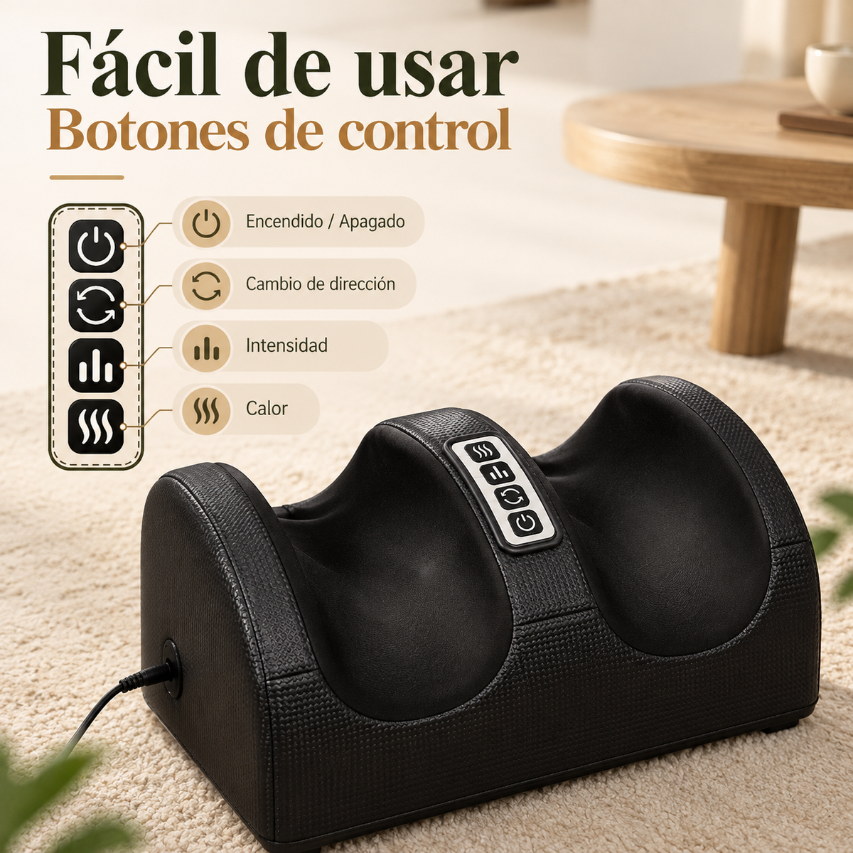 Bellora Masajeador Shiatsu 3D™ - Alivia el dolor y relaja tus pies