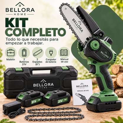 Motosierra Inalámbrica Bellora™ | Cortá Ramas y Madera Sin Esfuerzo