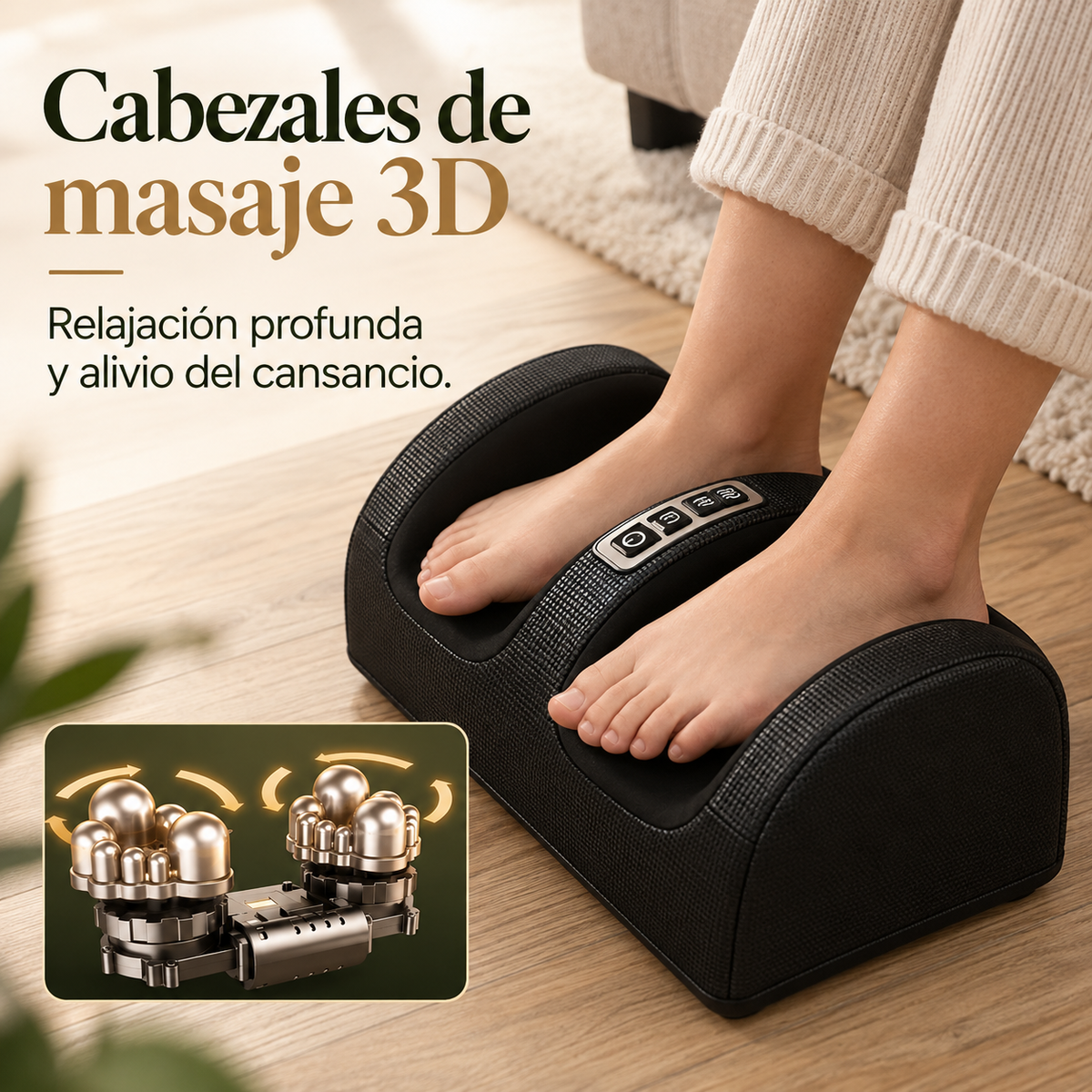 Bellora Masajeador Shiatsu 3D™ - Alivia el dolor y relaja tus pies